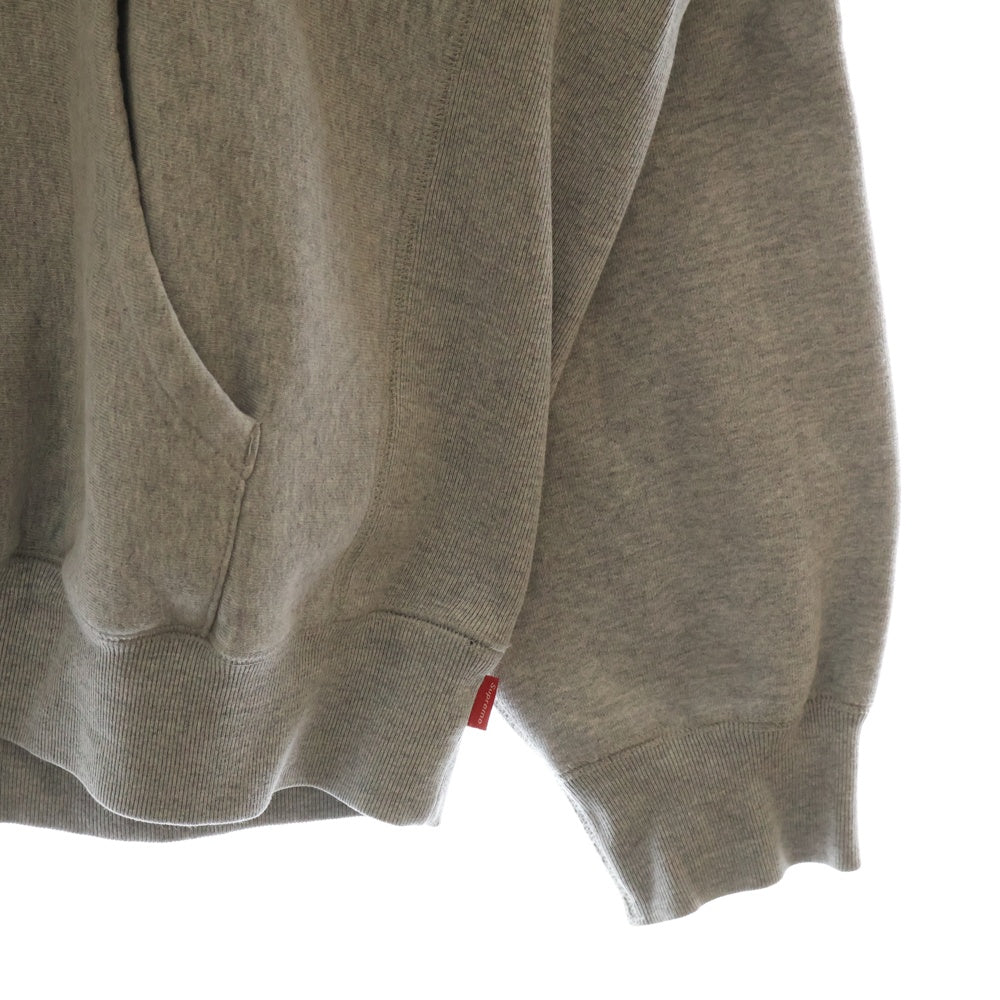 SUPREME(シュプリーム) 23AW Varsity Hooded Sweatshirt バーシティロゴプリントプルオーバースウェットパーカー フーディー グレー