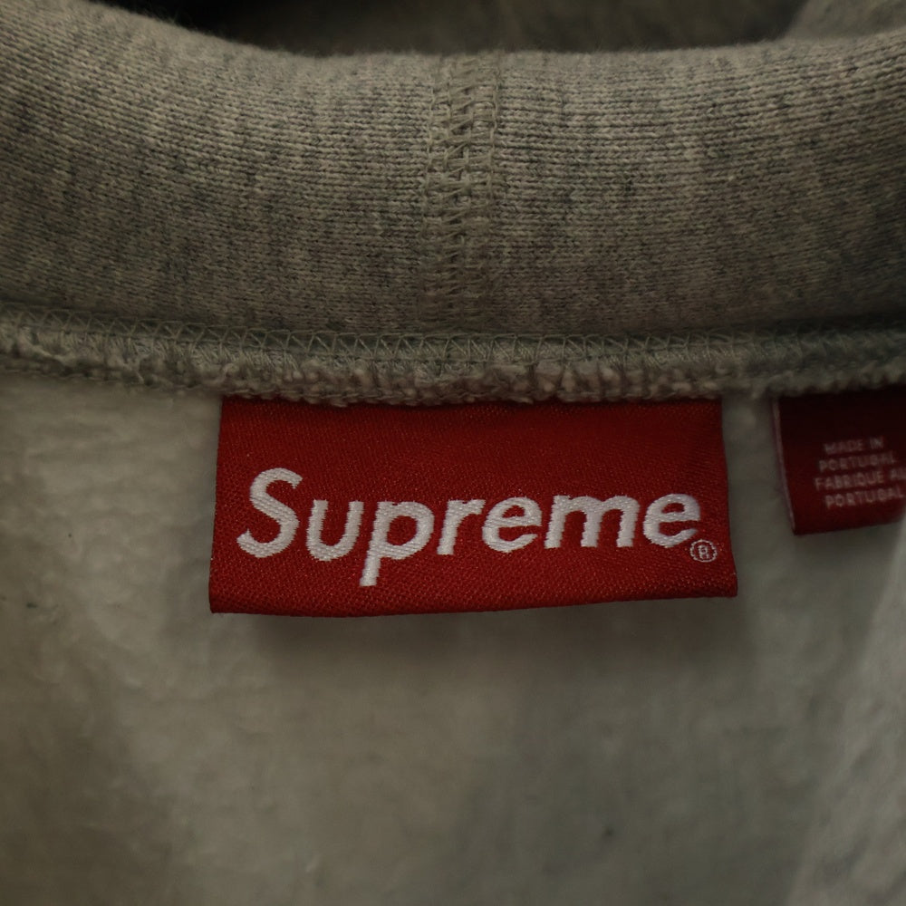 SUPREME(シュプリーム) 23AW Varsity Hooded Sweatshirt バーシティロゴプリントプルオーバースウェットパーカー フーディー グレー