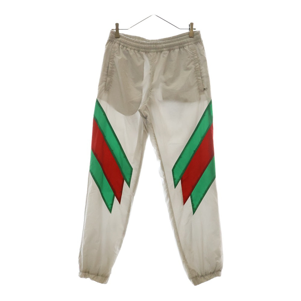GUCCI(グッチ) 18AW バイカラー ナイロン トラックパンツ 545563 グレー
