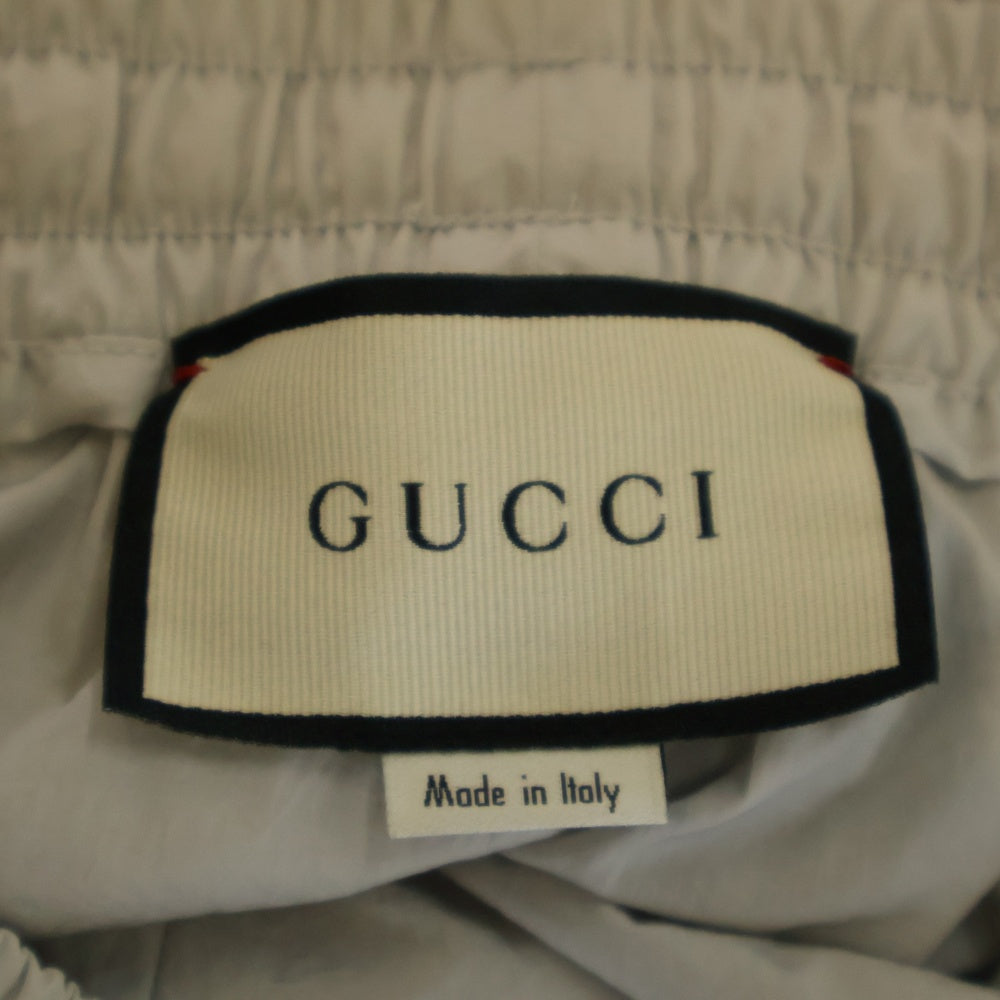 GUCCI(グッチ) 18AW バイカラー ナイロン トラックパンツ 545563 グレー
