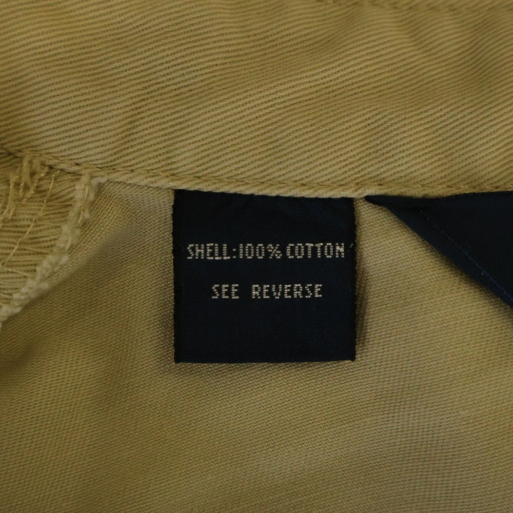 RALPH LAUREN(ラルフローレン) デニムジッパーブルゾンジャケット スウィングトップ ゴールド金具 コットン ベージュ