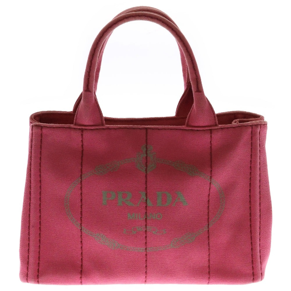 PRADA(プラダ) カナパトート ミニ 2wayハンドバッグ ピンク キャンバス 1BG439