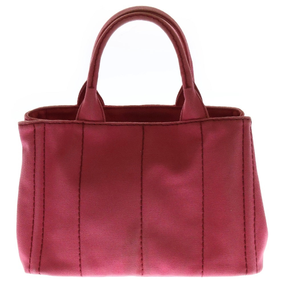 PRADA(プラダ) カナパトート ミニ 2wayハンドバッグ ピンク キャンバス 1BG439