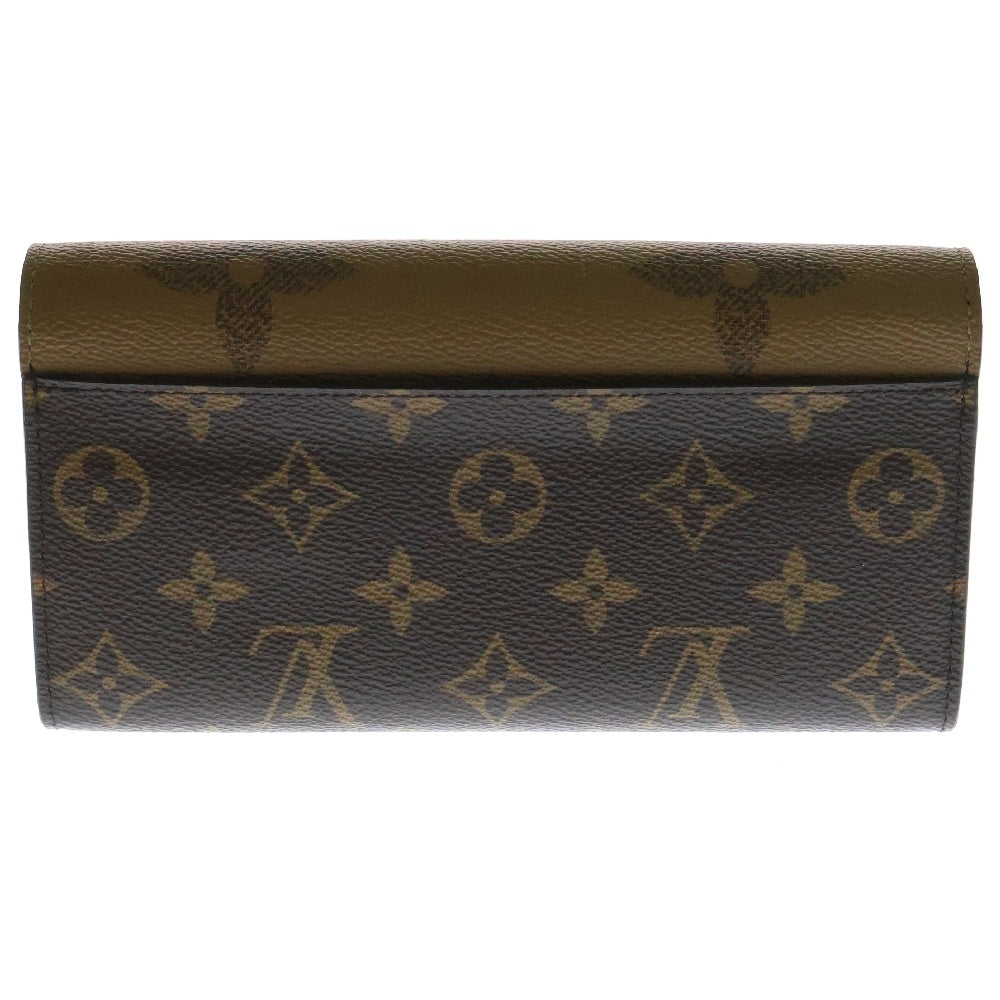 LOUIS VUITTON(ルイヴィトン) モノグラム・ジャイアントリバース ポルトフォイユサラ 二つ折り長財布 ブラウン レザー RFID M80726