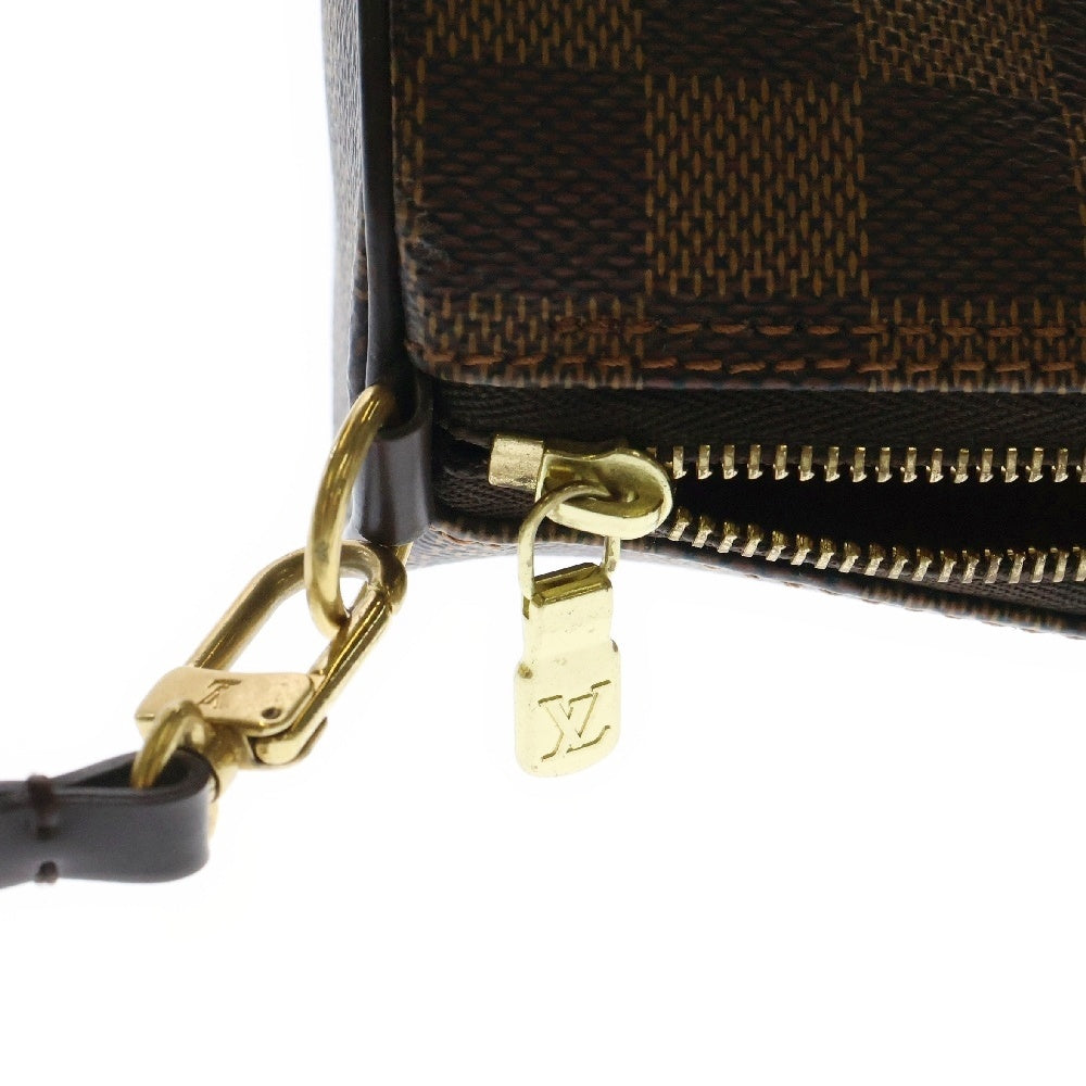 LOUIS VUITTON(ルイヴィトン) ダミエ エベヌ パピヨン ポーチのみ 小物入れ ブラウン PVCレザー