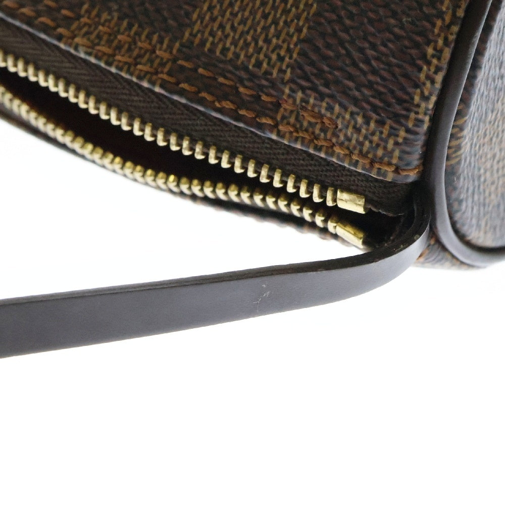 LOUIS VUITTON(ルイヴィトン) ダミエ エベヌ パピヨン ポーチのみ 小物入れ ブラウン PVCレザー