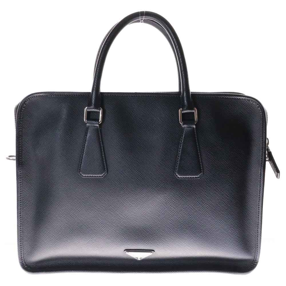 PRADA(プラダ) サフィアーノ ブリーフケース 黒 レザー ビジネスバッグ