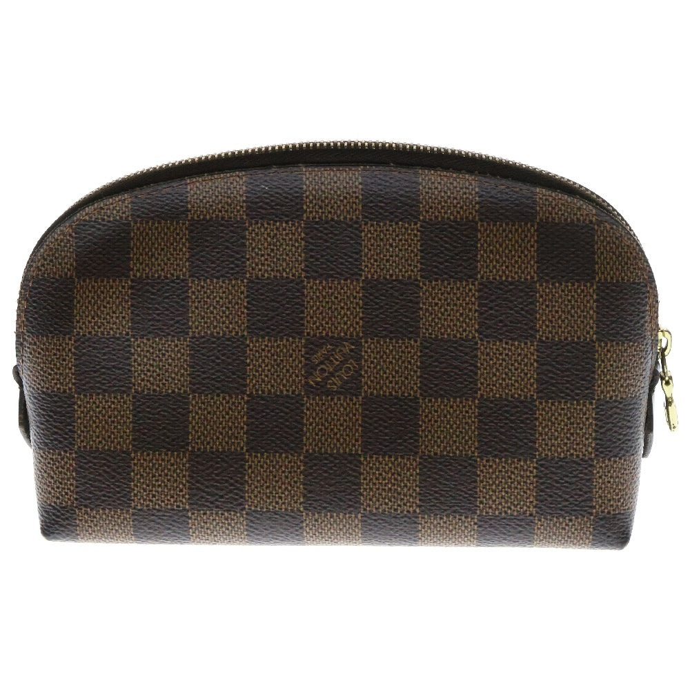 LOUIS VUITTON(ルイヴィトン) ダミエ ポシェットコスメティック ポーチ ケース 小物入れ ブラウン ゴールド金具 N47516