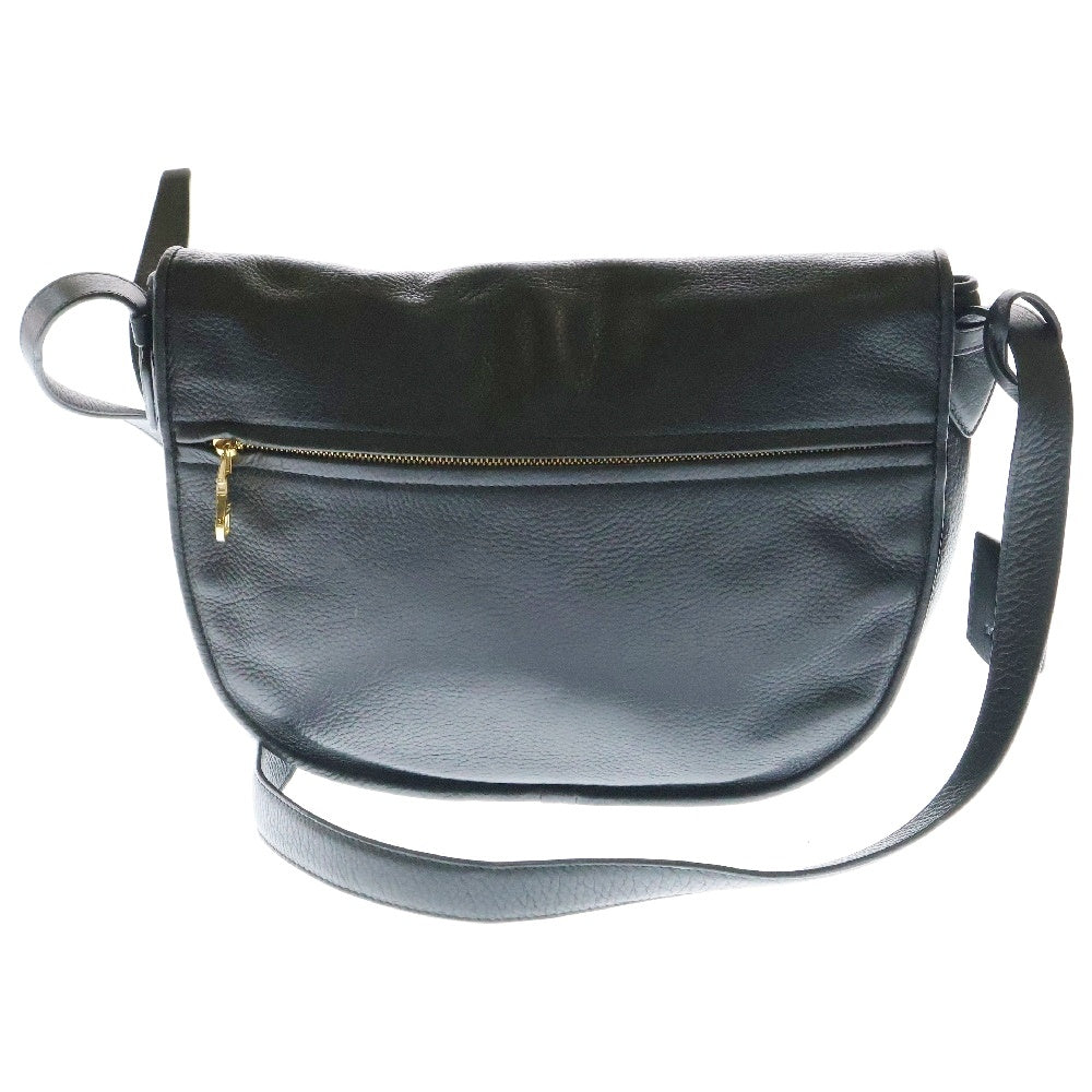 LOEWE(ロエベ) ヘリテージ ショルダーバッグ ロゴ 黒 レザー