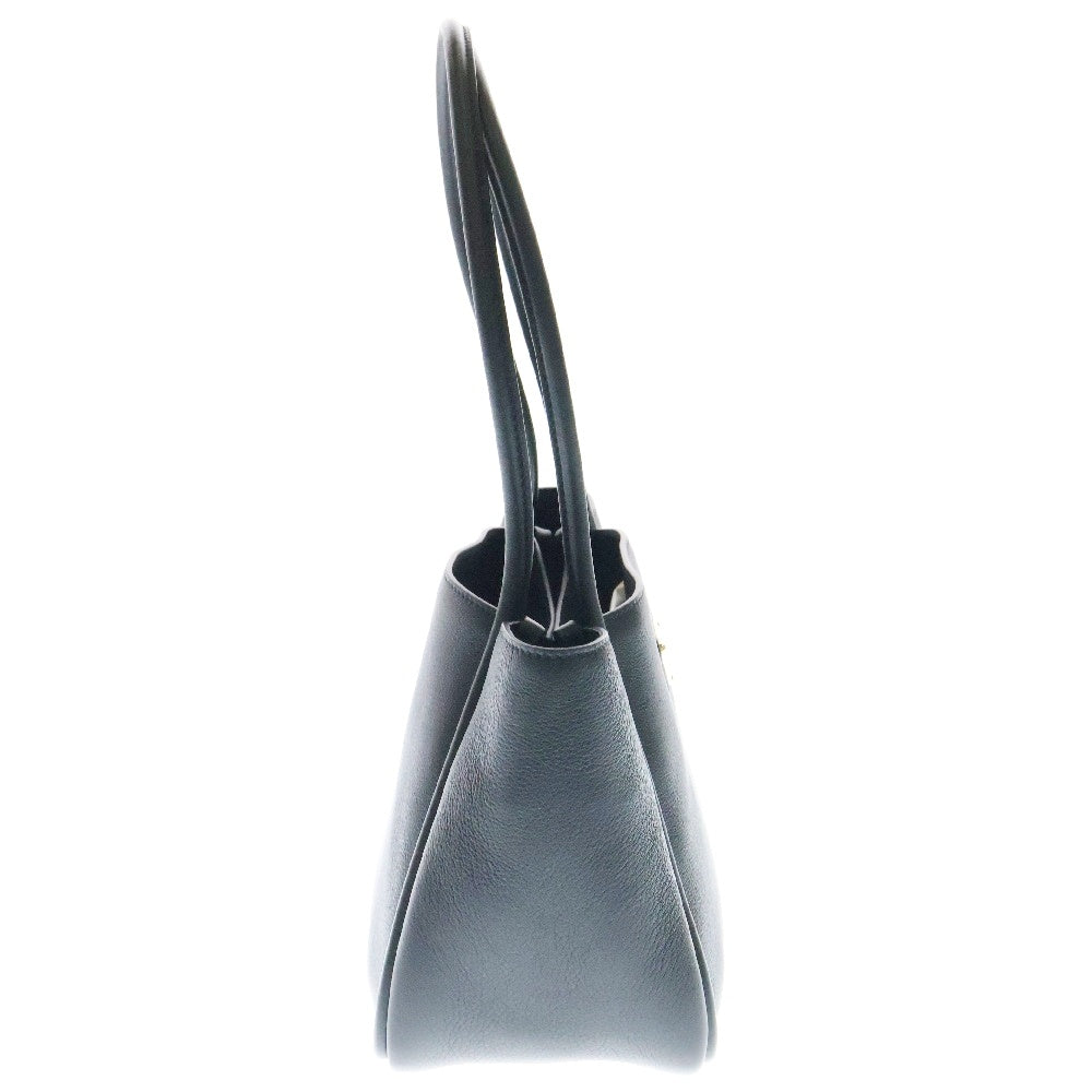 PRADA(プラダ) トライアングルロゴ ミニ トートバッグ ブラック グレインレザー 1BG539