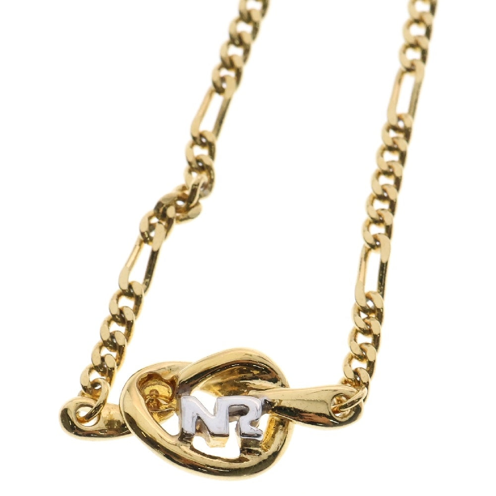 NINA RICCI(ニナリッチ) ネックレス ハートモチーフ ペンダント チェーン ゴールド×シルバー GP