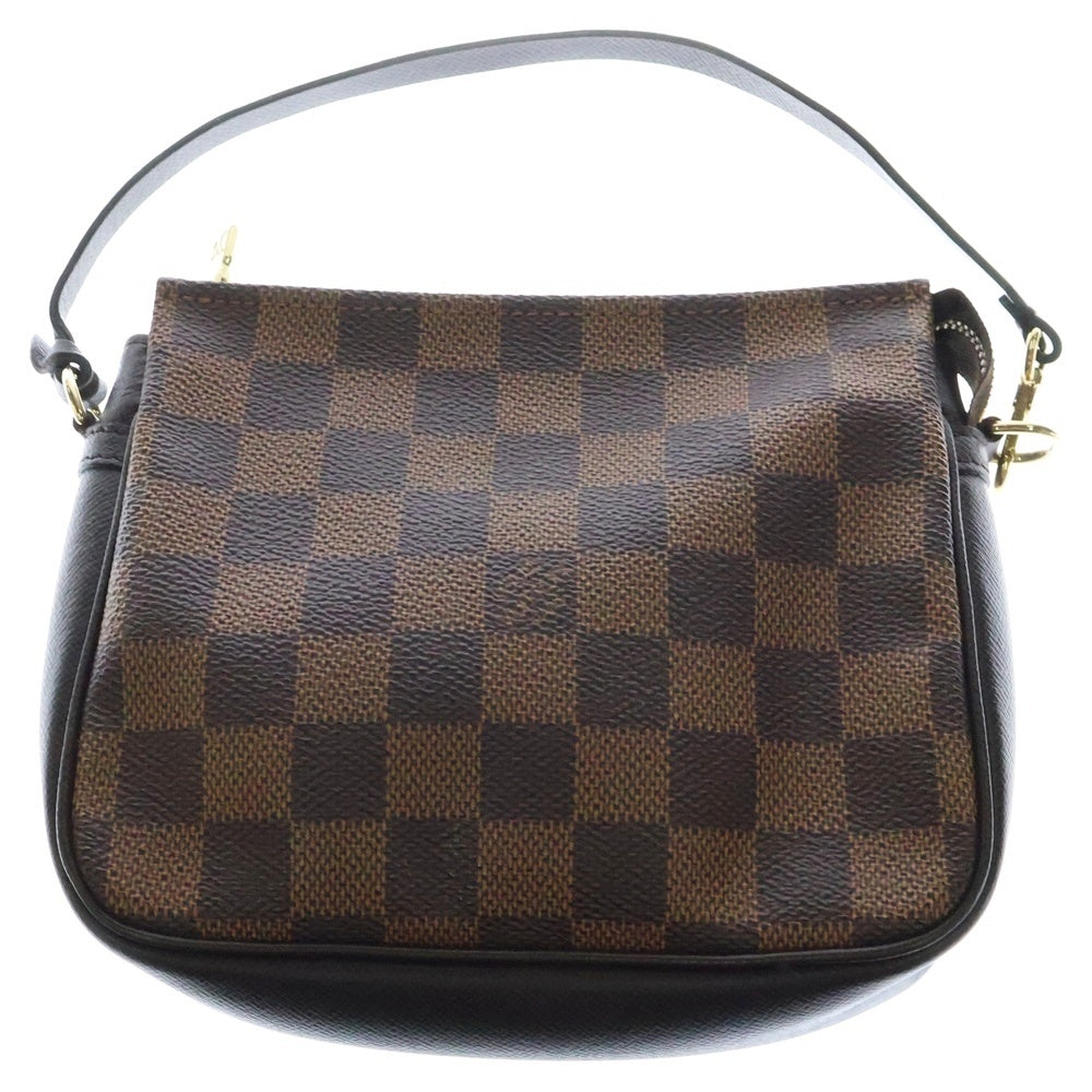 LOUIS VUITTON(ルイヴィトン) ダミエ トゥルースメイクアップ ミニバッグ ポーチ ハンドバッグ ブラウン ゴールド金具 レザー×PVC N51982