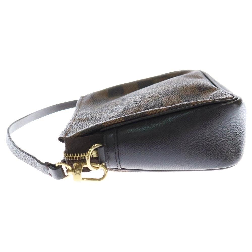 LOUIS VUITTON(ルイヴィトン) ダミエ トゥルースメイクアップ ミニバッグ ポーチ ハンドバッグ ブラウン ゴールド金具 レザー×PVC N51982