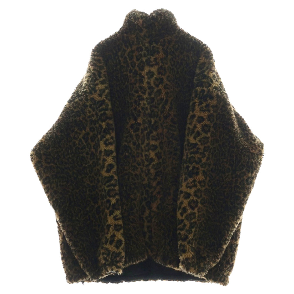 BALENCIAGA(バレンシアガ) Beige Leopard Zip-Up Jacket ベージュ レオパード ジップアップファージャケット ブルゾン ベージュ レディース 622957 TLQ14