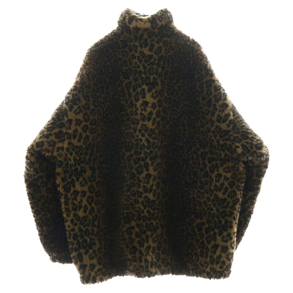 BALENCIAGA(バレンシアガ) Beige Leopard Zip-Up Jacket ベージュ レオパード ジップアップファージャケット ブルゾン ベージュ レディース 622957 TLQ14