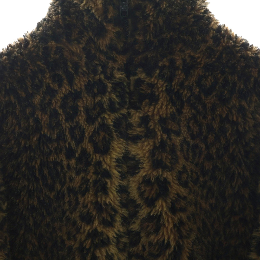 BALENCIAGA(バレンシアガ) Beige Leopard Zip-Up Jacket ベージュ レオパード ジップアップファージャケット ブルゾン ベージュ レディース 622957 TLQ14