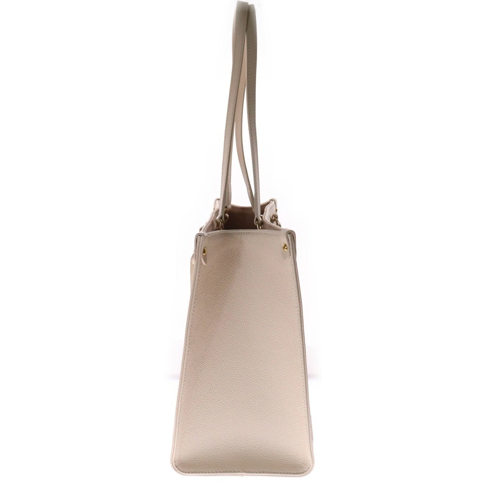 LOUIS VUITTON(ルイヴィトン) モノグラム アンプラント オンザゴーMM 2WAY レザー ハンドバッグ トートバッグ ベージュ×オレンジ レディース M21575