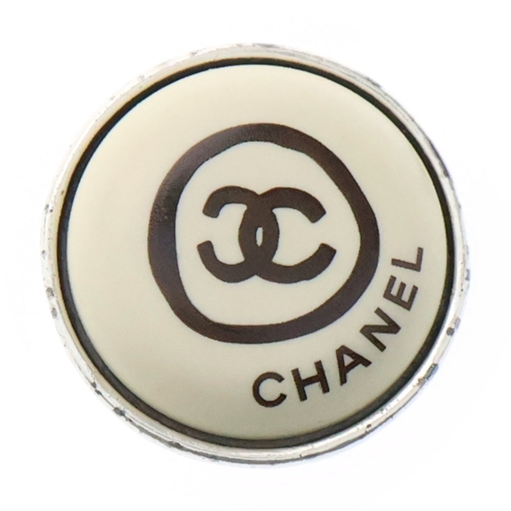 CHANEL(シャネル) 00T ココマーク ラウンドイヤリング ホワイト
