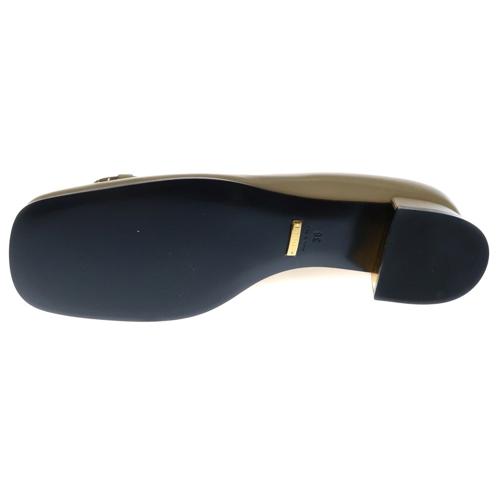 GUCCI(グッチ) ホースビット レザーパンプス レディース ベージュ 645600