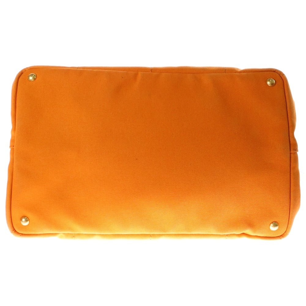 PRADA(プラダ) カナパ L オレンジ キャンバス ハンドバッグ BN1872