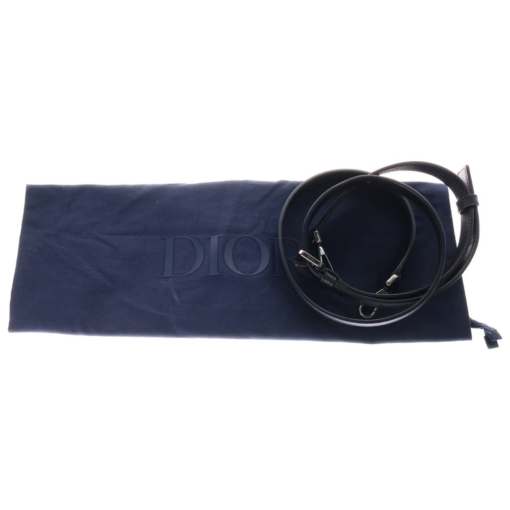 Christian Dior(クリスチャンディオール) ウィークエンダーPM オブリーク ネイビー キャンバス×レザー ハンドバッグ 2wayバッグ