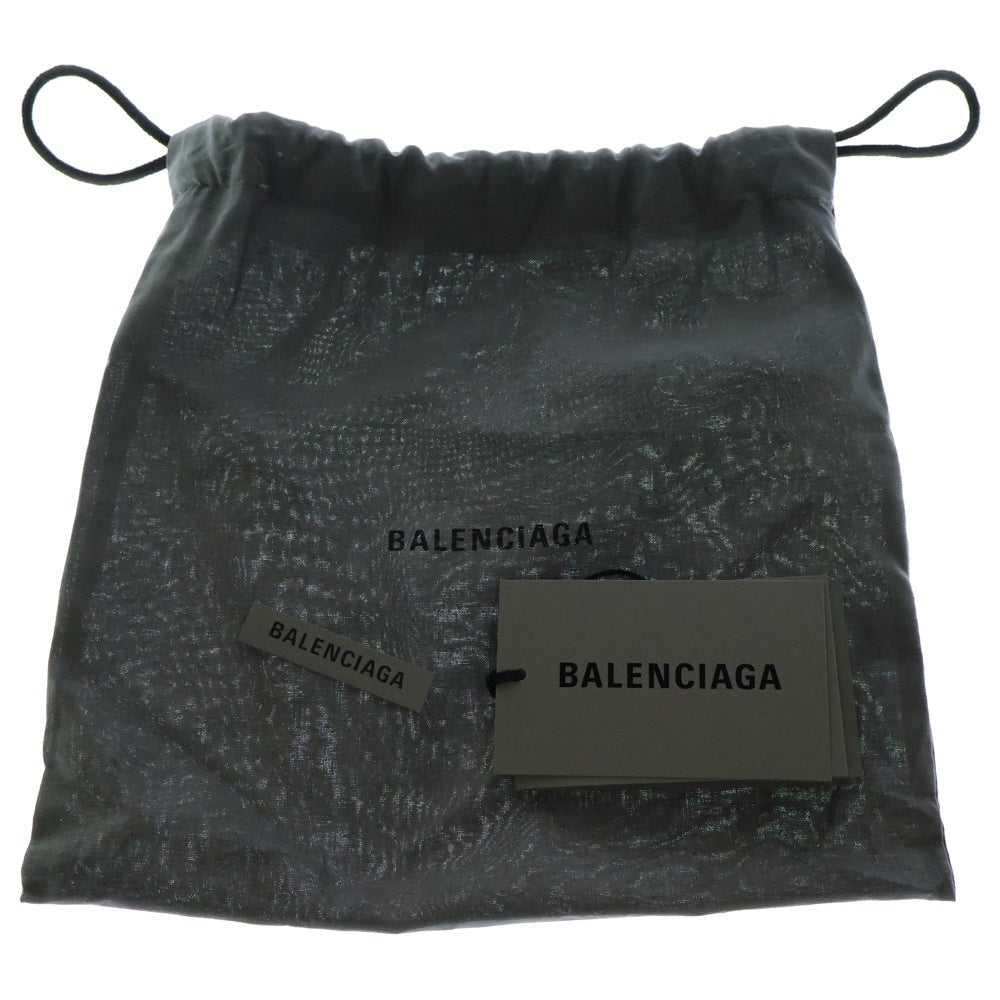 BALENCIAGA(バレンシアガ) アワーグラス ショルダーバッグ チェーンウォレット クロコ型押し イエロー レザー 656050