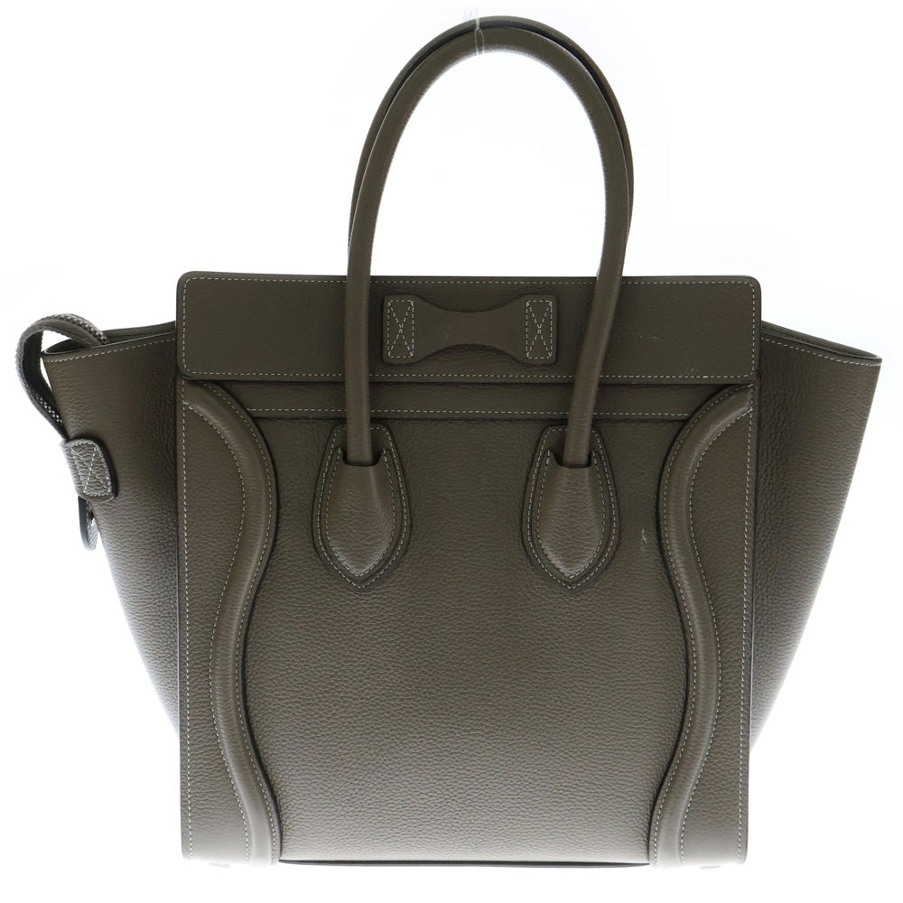 CELINE(セリーヌ) ラゲージ マイクロショッパー ベージュ レザー ハンドバッグ