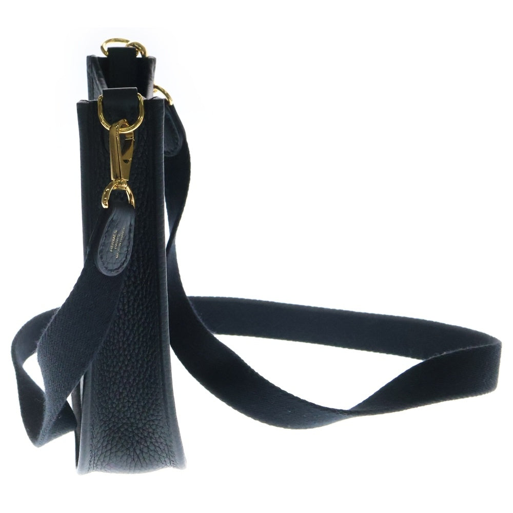 HERMES(エルメス) エブリンTPM トリヨン ショルダーバッグ 斜め掛けバッグ ブラック ゴールド金具 レザー Z刻印