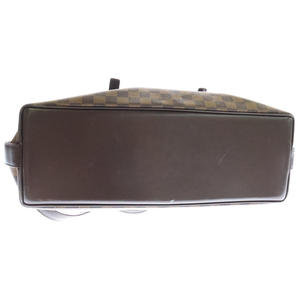 LOUIS VUITTON(ルイヴィトン) ダミエ チェルシー トートバッグ ハンドバッグ ブラウン ゴールド金具 レザー×PVC N51119