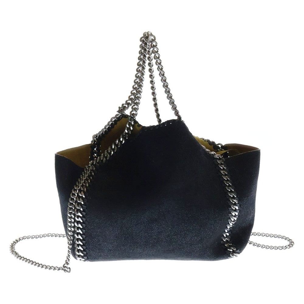 STELLA McCARTNEY(ステラマッカートニー) ファラベラ 2WAY ポーチ付 レザー チェーンショルダーバッグ ハンドバッグ ブラック レディース