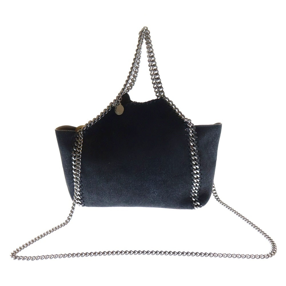 STELLA McCARTNEY(ステラマッカートニー) ファラベラ 2WAY ポーチ付 レザー チェーンショルダーバッグ ハンドバッグ ブラック レディース