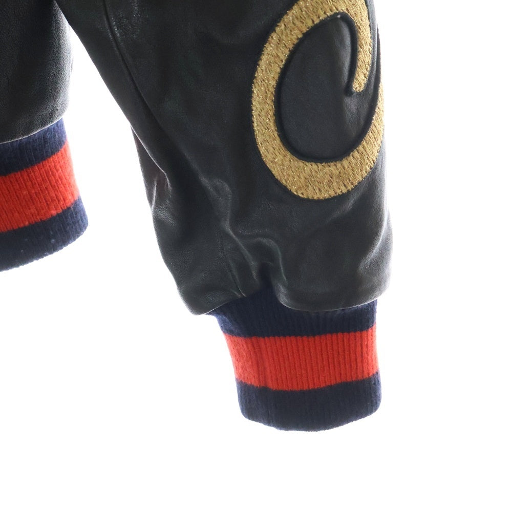 GUCCI(グッチ) 18AW DIY タイガー ボンバージャケット スパンコール ブラック レザー