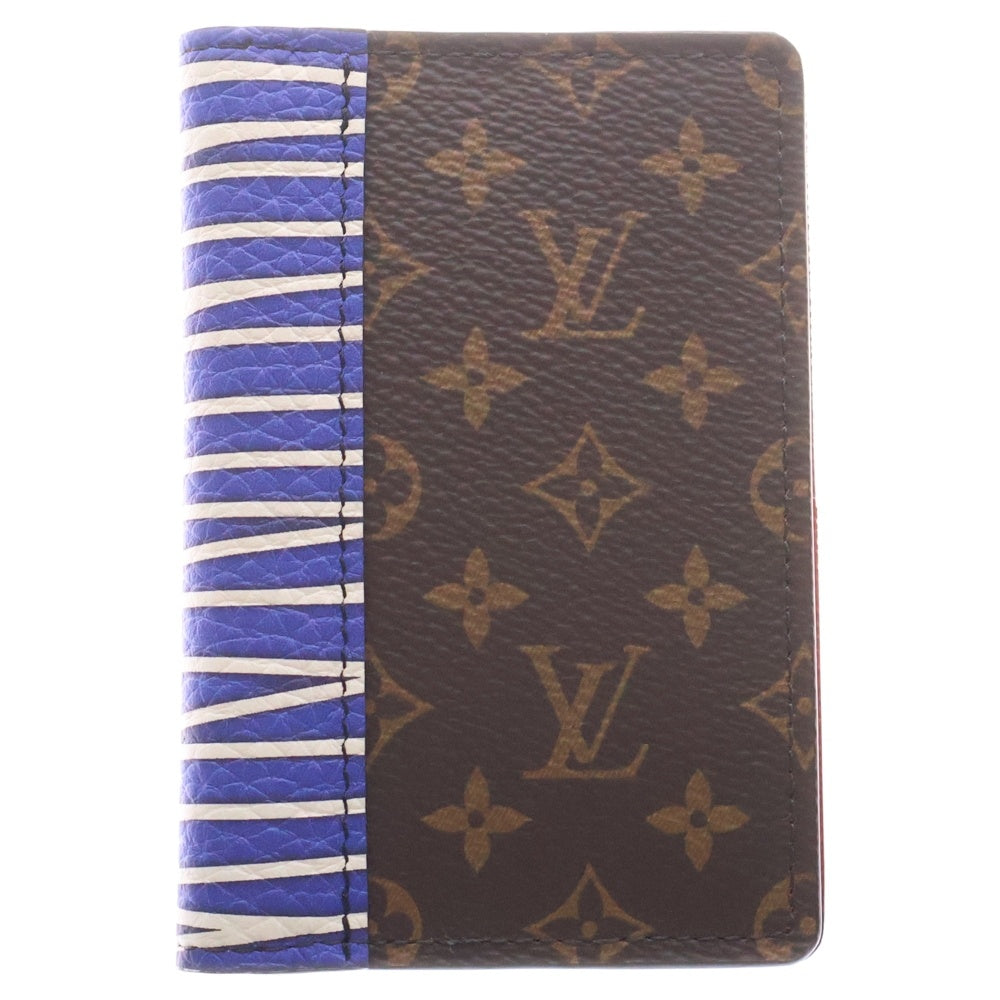 LOUIS VUITTON(ルイヴィトン) モノグラム オーガナイザードゥポッシュ カードケース 名刺入れ ヴァージルアブロー PVC グレー×ブルー M69701