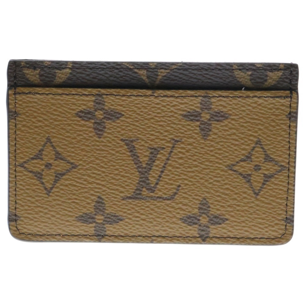 LOUIS VUITTON(ルイヴィトン) モノグラムリバース ポルトカルトサーンプル カードケース パスケース ブラウン PVCレザー M69161