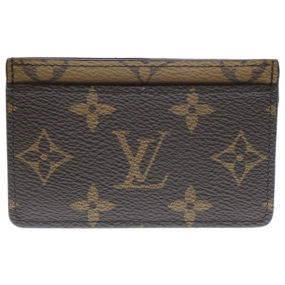 LOUIS VUITTON(ルイヴィトン) モノグラムリバース ポルトカルトサーンプル カードケース パスケース ブラウン PVCレザー M69161