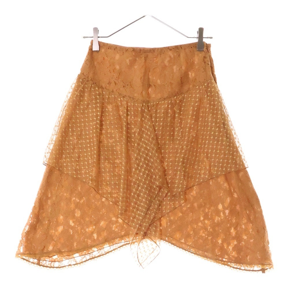 SEE BY CHLOE(シーバイクロエ) フラワー レース ミニスカート オレンジ レディース CHS19SJU05034
