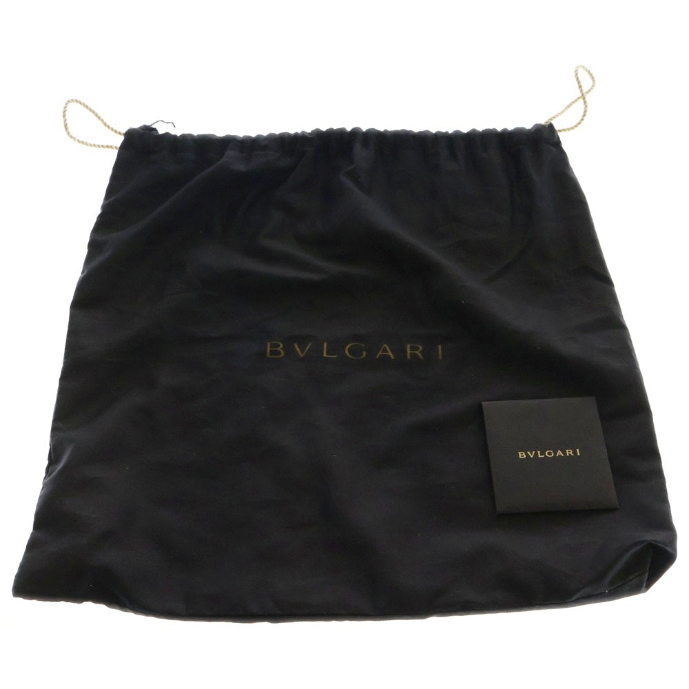 BVLGARI(ブルガリ) COLLEZIONE コレツィオーネ ロゴ レザー ワンショルダーバッグ ブラック レディース