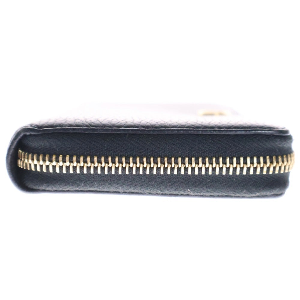 GUCCI(グッチ) GGマーモント ラウンドファスナー長財布 ロングウォレット カードケース ブラック ゴールド金具 レザー 456117