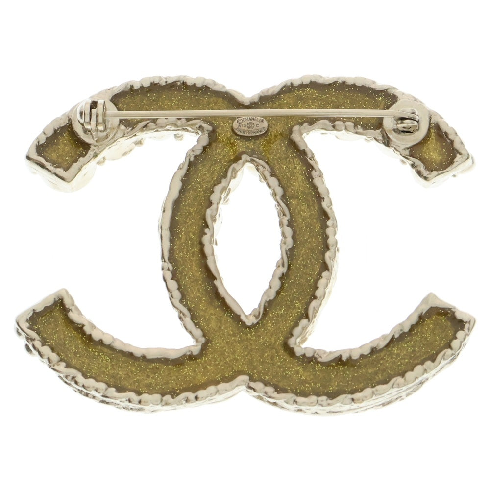 CHANEL(シャネル) ココマーク パールブローチ アクセサリー ゴールド レディース A13C