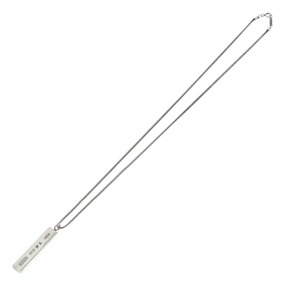 TIFFANY&Co(ティファニー) 1837 ナローバー ネックレス ペンダント スネークチェーン SV925 シルバー