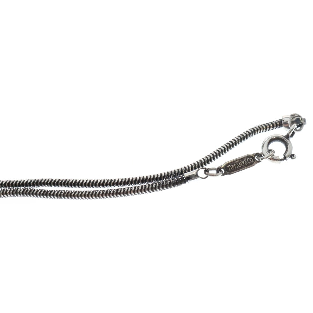 TIFFANY&Co(ティファニー) 1837 ナローバー ネックレス ペンダント スネークチェーン SV925 シルバー