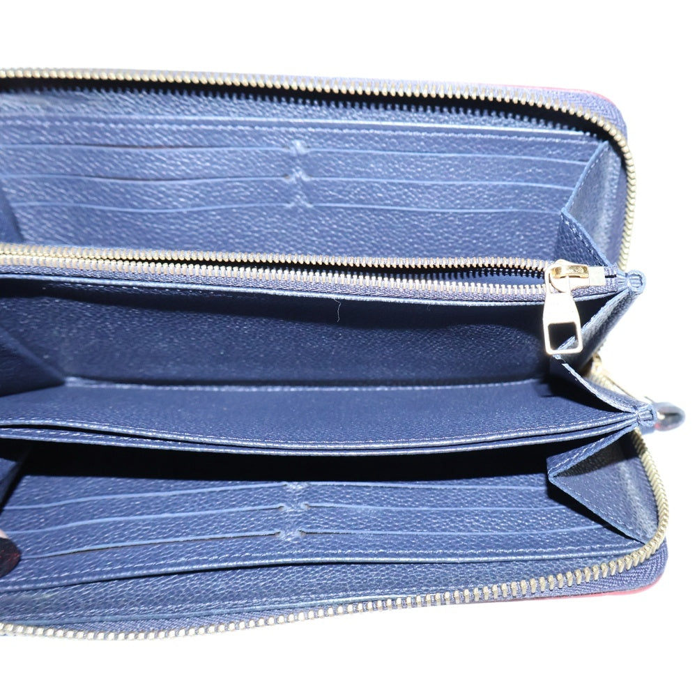 LOUIS VUITTON(ルイヴィトン) アンプラント ジッピーウォレット マリーヌルージュ ロングウォレット 長財布 ゴールド金具 レザー M61864