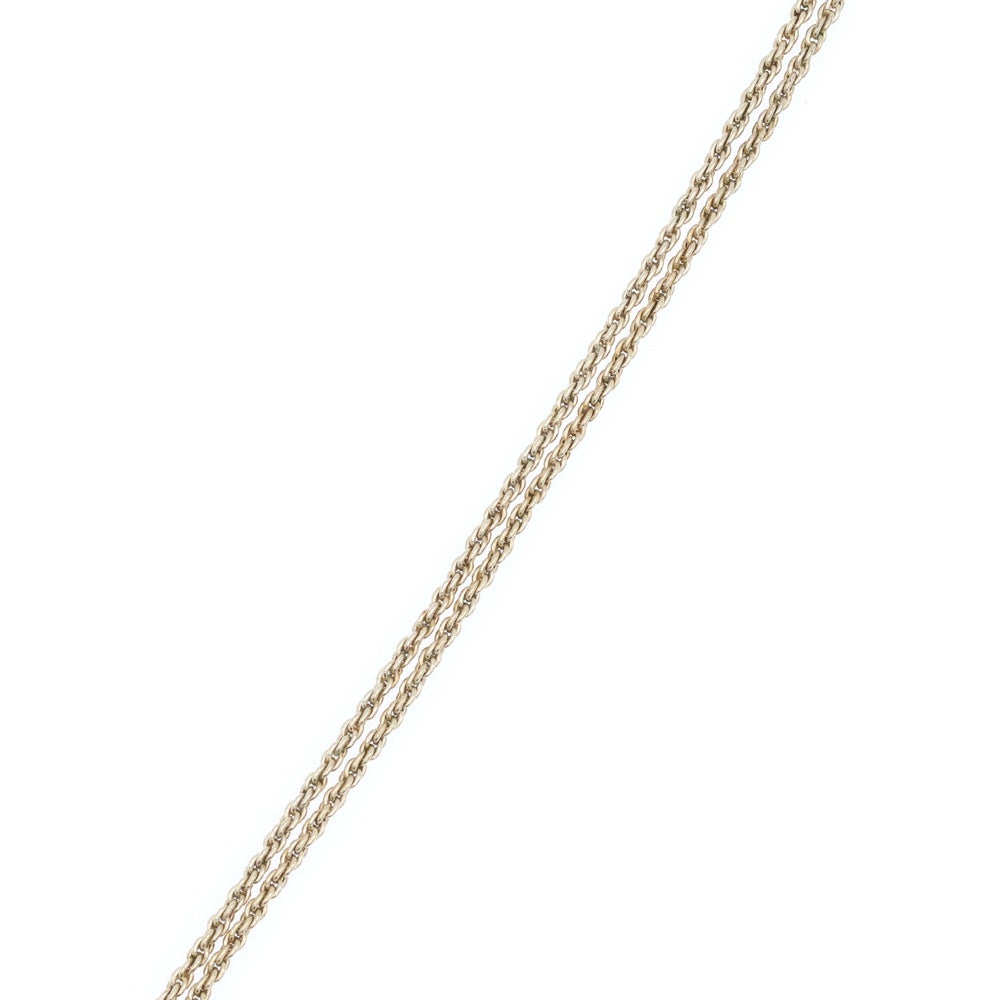 Christian Dior(クリスチャンディオール) ハート ロゴ ラインストーン ネックレス GP ゴールド アクセサリー
