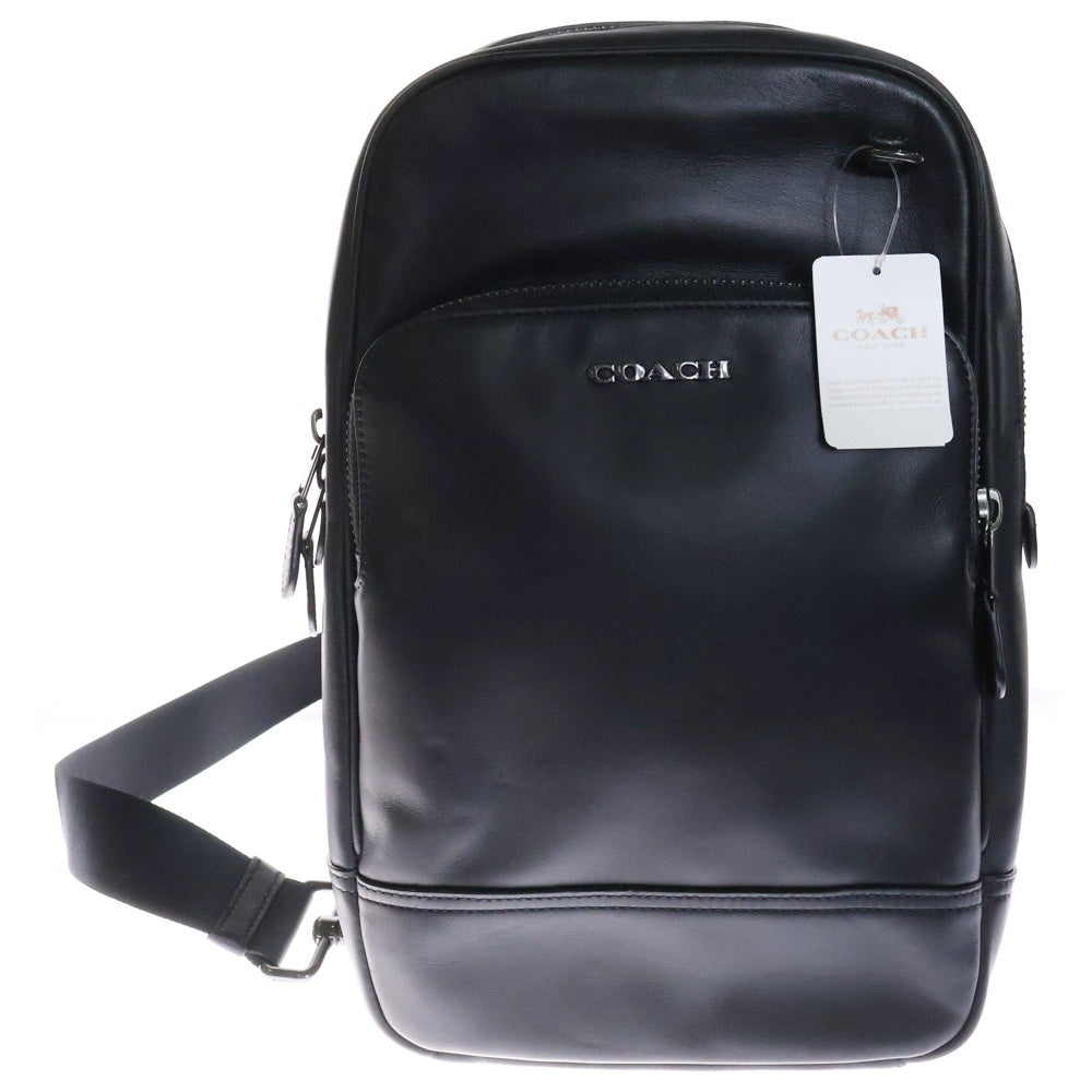 COACH(コーチ) グラハム ショルダーバッグ 黒 レザー ボディバッグ C2931