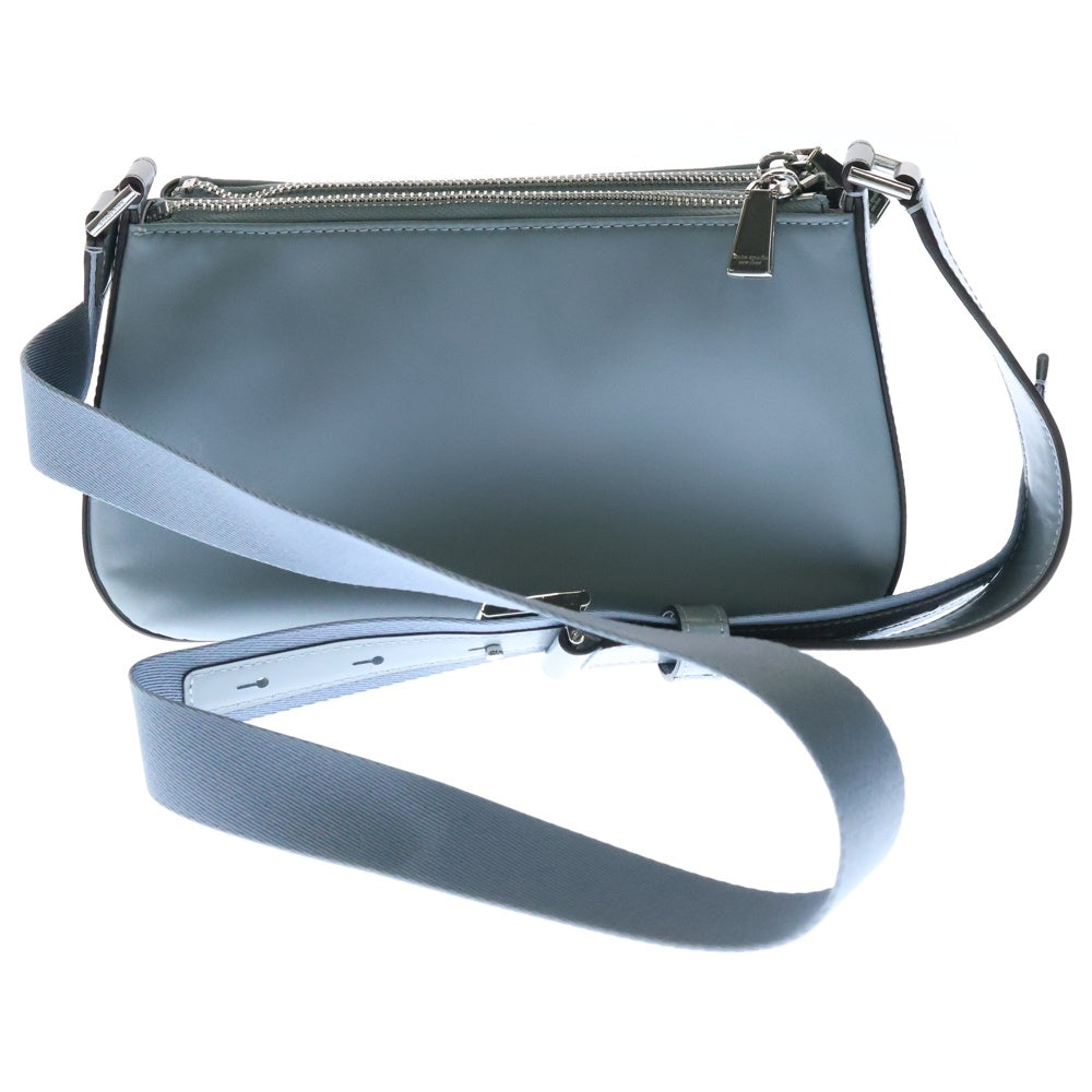 Kate Spade(ケイトスペード) ショルダーバッグ 水色 ナイロン×レザー ポシェットバッグ