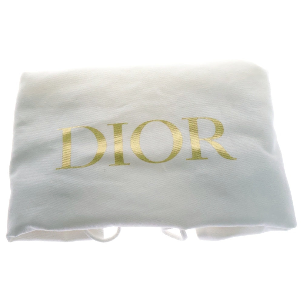 Christian Dior(クリスチャンディオール) マイクロカナージュ ディオールキャンプ ショルダーバッグ 黒 レザー シルバー金具