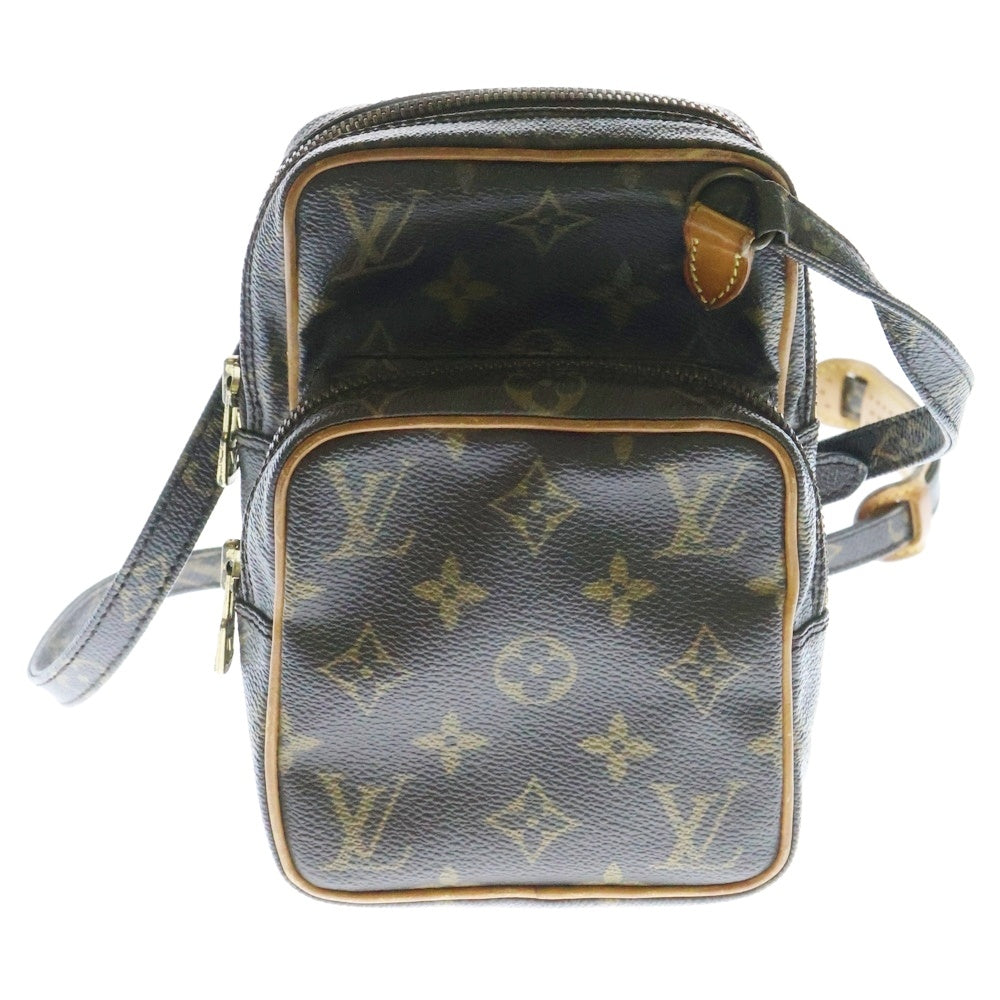 LOUIS VUITTON(ルイヴィトン) モノグラム ミニアマゾン ブラウン PVCレザー ショルダーバッグ M45238