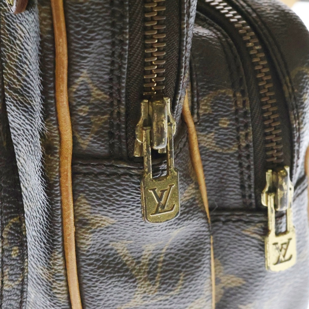 LOUIS VUITTON(ルイヴィトン) モノグラム ミニアマゾン ブラウン PVCレザー ショルダーバッグ M45238