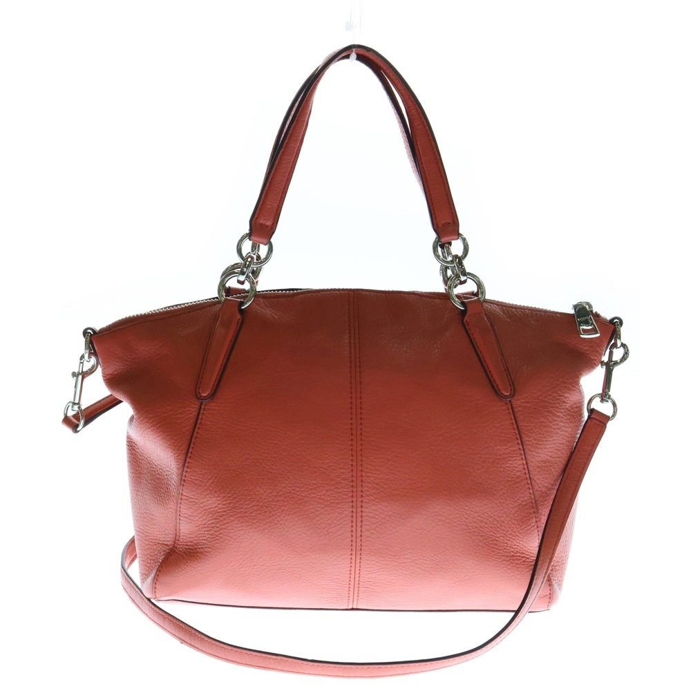 COACH(コーチ) 2wayバッグ ハンドバッグ レッド レザー