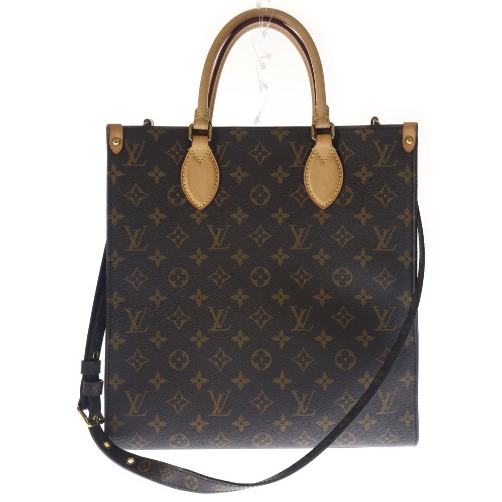 LOUIS VUITTON(ルイヴィトン) モノグラム サックプラPM レザー2WAYハンドバッグ ショルダーバッグ ブラウン M46263